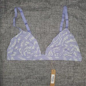 NWT SKIMS MEDIUM Summer Mesh Triangle Bralette LILAC SWIRL
